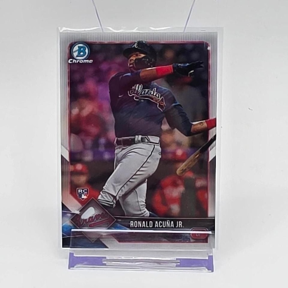 2018 Bowman Chrome Ronald Acuna Jr Atlanta Braves Rookie Card #40 RC